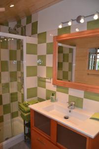 Ванная комната в Chambres d'hôtes Olachat proche Annecy