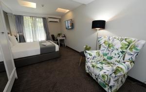 Krevet ili kreveti u jedinici u okviru objekta Hotel Alexandar II