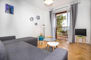 TV a/nebo společenská místnost v ubytování Apartman Šesna