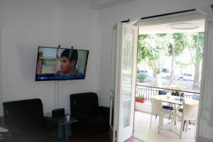 אזור ישיבה ב-Xanthis Hostel Nicosia City Centre