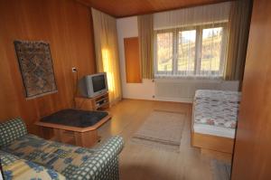 TV a/nebo společenská místnost v ubytování Appartement Kristall