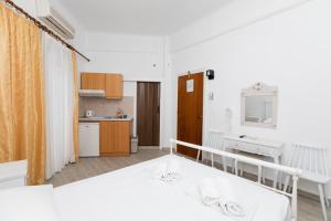 Kuchyň nebo kuchyňský kout v ubytování Kallithea Studios