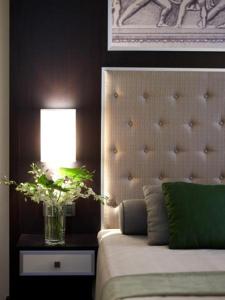 Postel nebo postele na pokoji v ubytování Menelaion Hotel