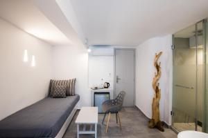 A seating area at Mina Studios