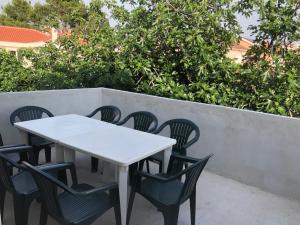 Balkón nebo terasa v ubytování Novalja center