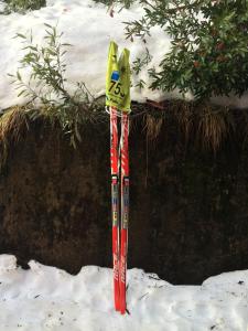 a pair of skis are standing in the snow at Maisonette, Falls Creek in Falls Creek