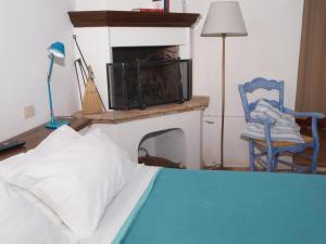 Cama o camas de una habitación en Locanda Della Fortuna