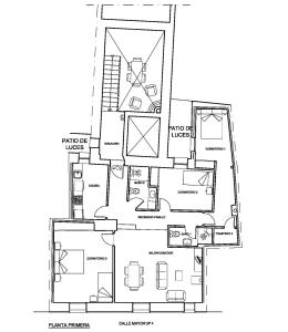 The floor plan of Casa Rural Las Camilas- Sierra de Alcaraz