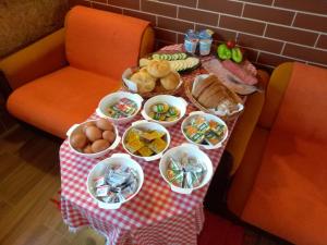 Možnosti snídaně pro hosty v ubytování Apartmány Horalka