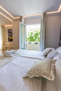 Posteľ alebo postele v izbe v ubytovaní AML apartments
