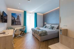 Posteľ alebo postele v izbe v ubytovaní AML apartments