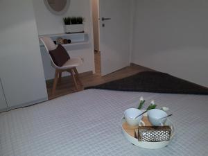 Postel nebo postele na pokoji v ubytování Villa Zoe