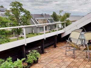 Balkón nebo terasa v ubytování Pervalka Grand Appartment