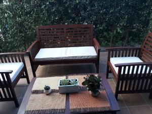 Balkón nebo terasa v ubytování Rincon Canela