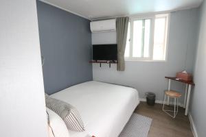 TV a/nebo společenská místnost v ubytování HAH Guesthouse
