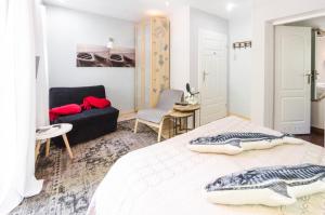 Posteľ alebo postele v izbe v ubytovaní Fisher House