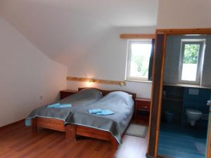 Postel nebo postele na pokoji v ubytování Baza Ck