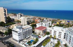 an aerial view of a city with the ocean at Essence Hotel Boutique in Torremolinos