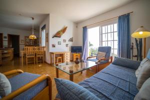 Χώρος καθιστικού στο Casa Arándano