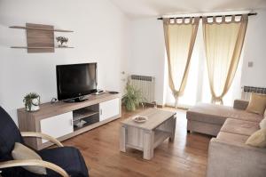 TV a/nebo společenská místnost v ubytování Apartmani Alavuk