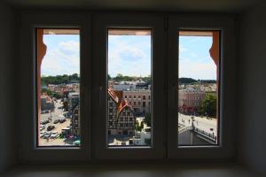 Výhľad na mesto Bydgoszcz alebo výhľad na mesto priamo z apartmánu