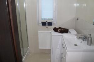 Kúpeľňa v ubytovaní Apartament Antoniukowska 60 + 21 fotografií