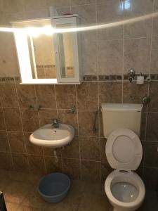 Koupelna v ubytování Apartmani Tomovic