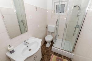 Koupelna v ubytování Apartments Katica