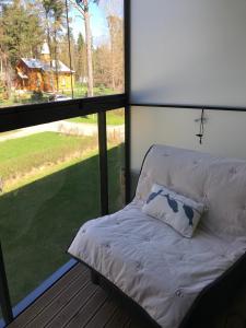 Postel nebo postele na pokoji v ubytování Apartments in Vabaduse 72