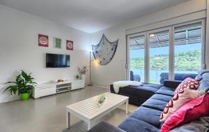 Televízia a/alebo spoločenská miestnosť v ubytovaní Villa Anadi