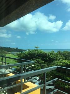 a view of the ocean from the balcony of a resort at Harmony Ocean Hotel in Kenting