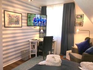 TV a/nebo společenská místnost v ubytování Lilis kleines Hotel