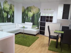 Posezení v ubytování DELUX duplex apartment