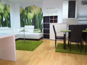 Posezení v ubytování DELUX duplex apartment