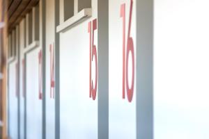 a close up of doors in a building at l'AERODROME DE LA BAIE DE SOMME in Buigny-Saint-Maclou