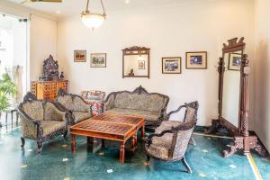 Posezení v ubytování Hotel Rajasthan palace - A Boutique Heritage Hotel in Jaipur