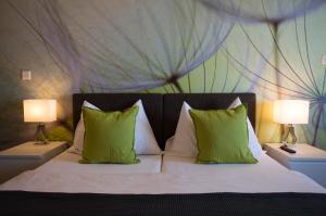 Ένα ή περισσότερα κρεβάτια σε δωμάτιο στο Hotel Bodensee-Arena