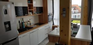 A kitchen or kitchenette at GGF - Grey green and fun in Slovenia Novo mesto - GGF BIG -73m2 and GGF Small -33m2