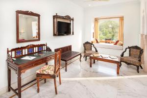Posezení v ubytování Hotel Rajasthan palace - A Boutique Heritage Hotel in Jaipur