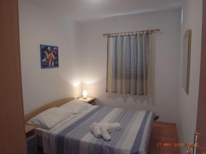 Posteľ alebo postele v izbe v ubytovaní Apartmani MW, Plavi apartman
