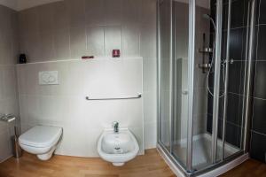 Koupelna v ubytování Hotel Pramaggiore