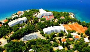 Ptičja perspektiva nastanitve Hotel Adriatic