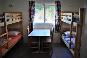 Postel nebo postele na pokoji v ubytování Källviken Semesterby
