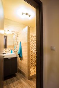 A bathroom at Türkiz Apartman