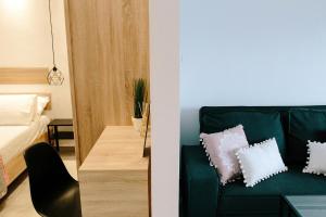 Posteľ alebo postele v izbe v ubytovaní Exit Apartments
