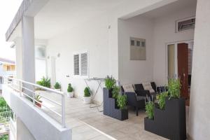 Balkón nebo terasa v ubytování Apartments R