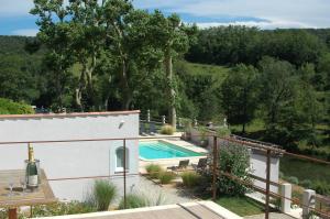 View ng pool sa Les Jardins de Soulane B&B - Adults only o sa malapit