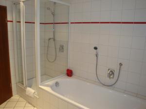 Koupelna v ubytování Hotel Haus Appelberg