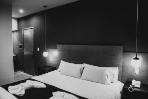 Cama ou camas em um quarto em Plaza Paradiso Petit Hotel