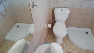 a bathroom with a toilet and a bidet at Apollo in Kavos